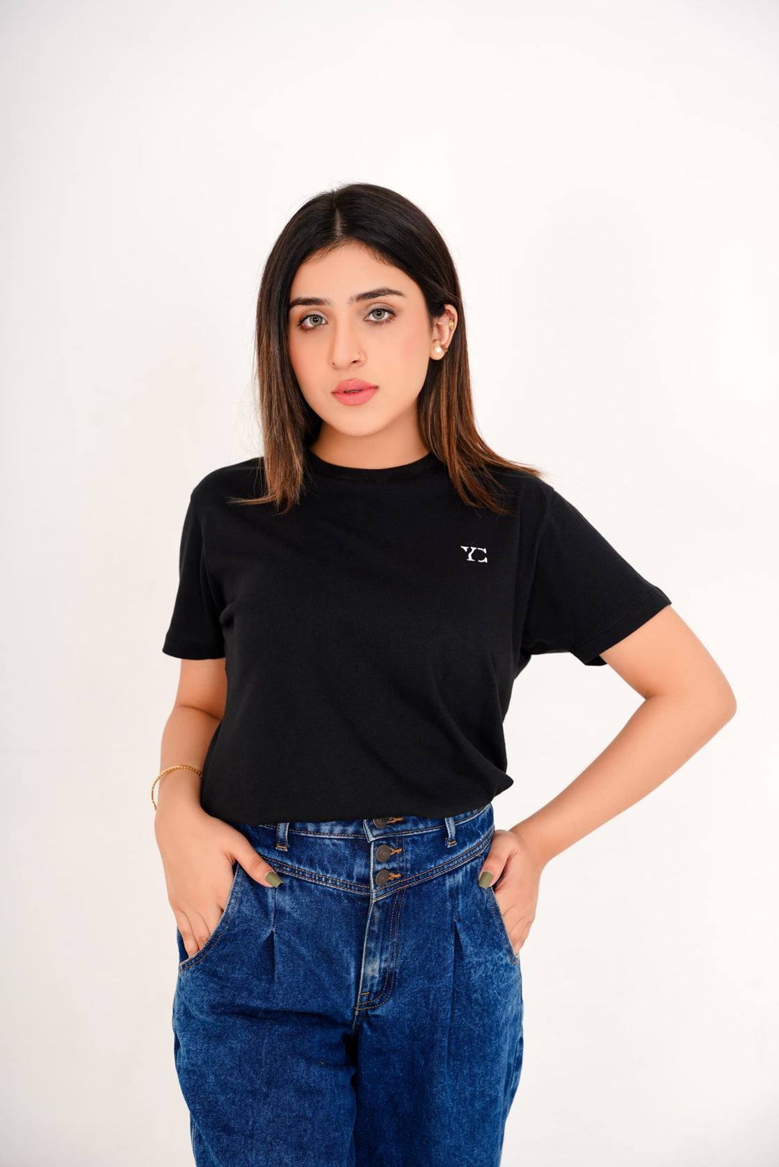 Classic Black Tee for Women