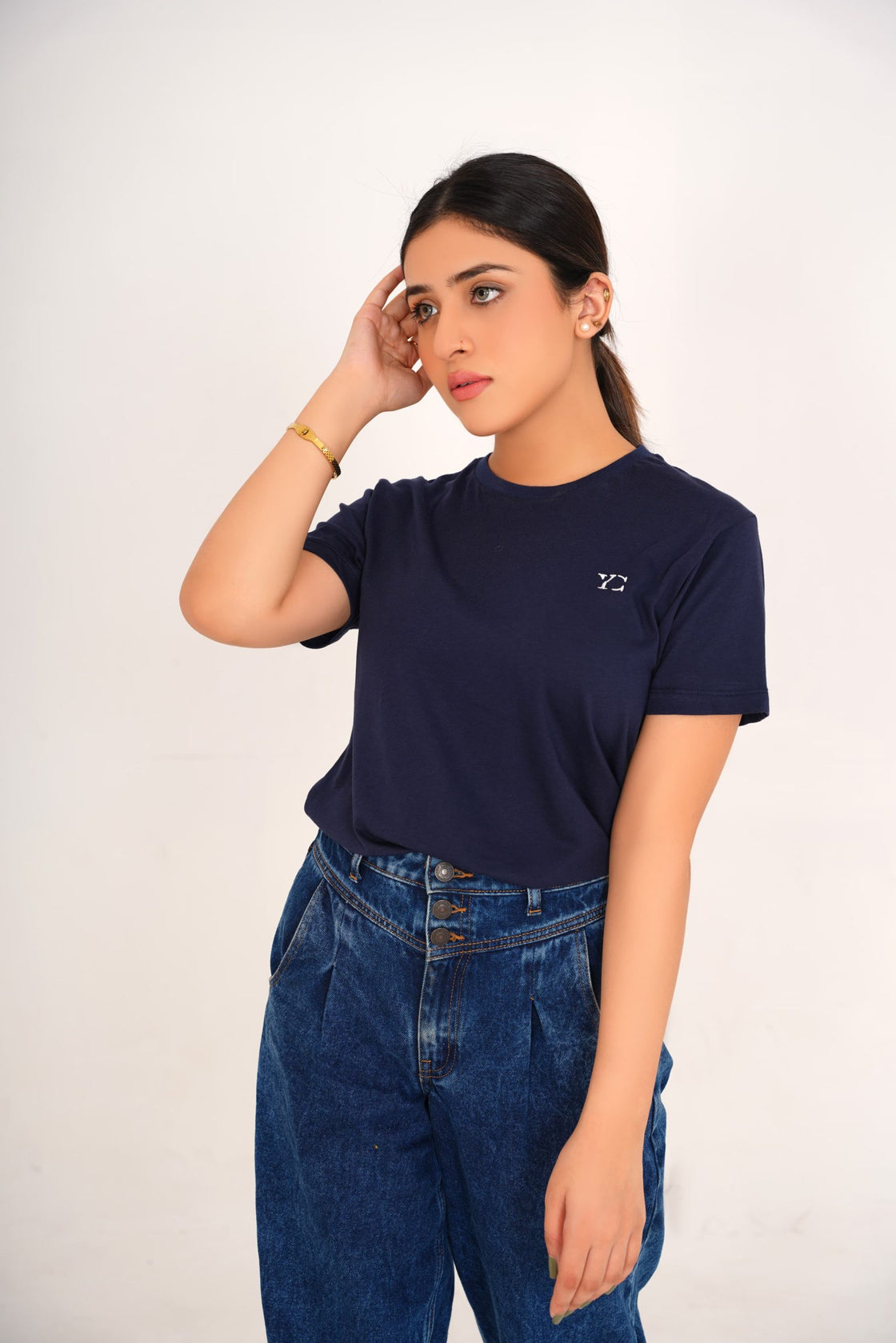 Navy Blue Tee for Women