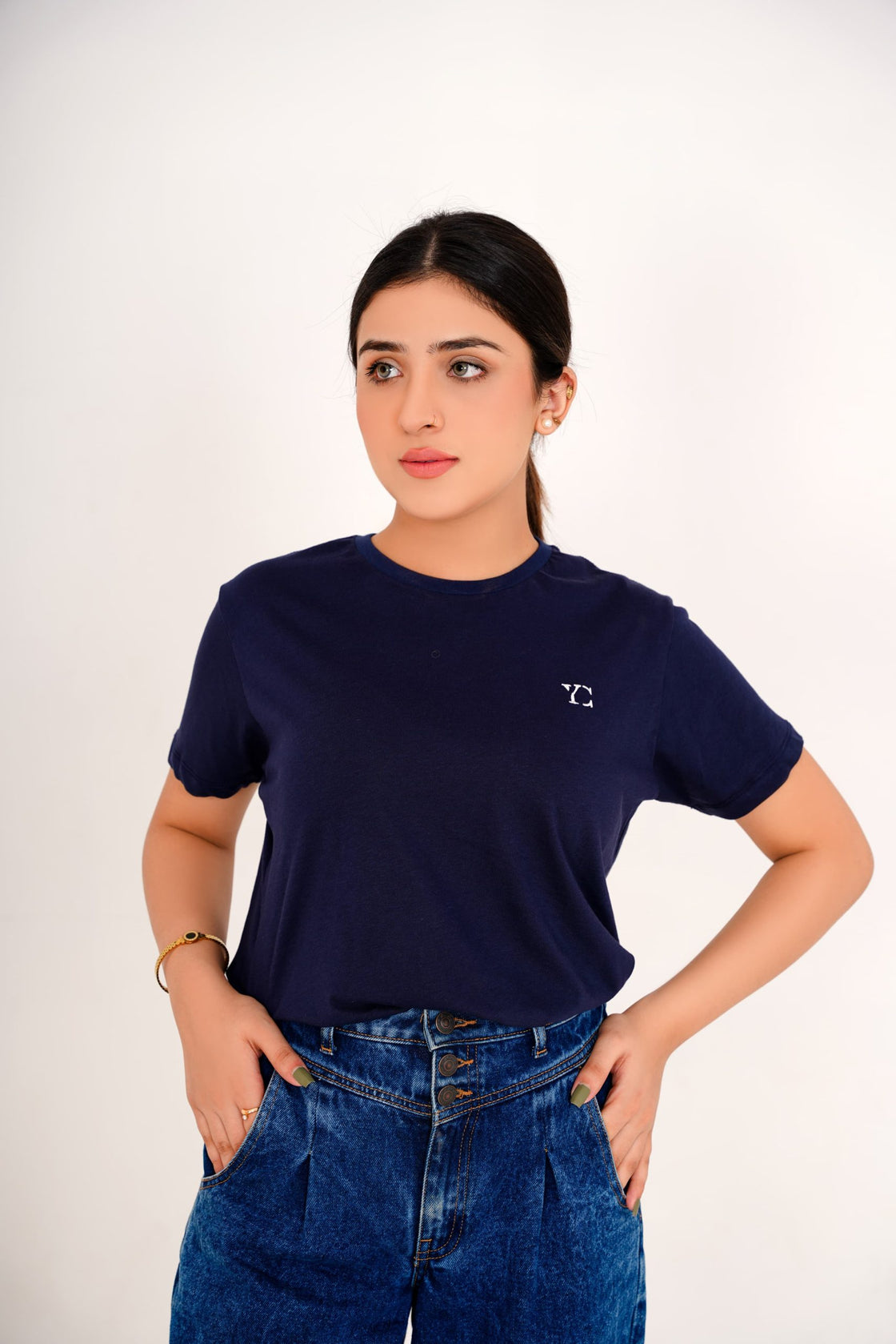 Navy Blue Tee for Women