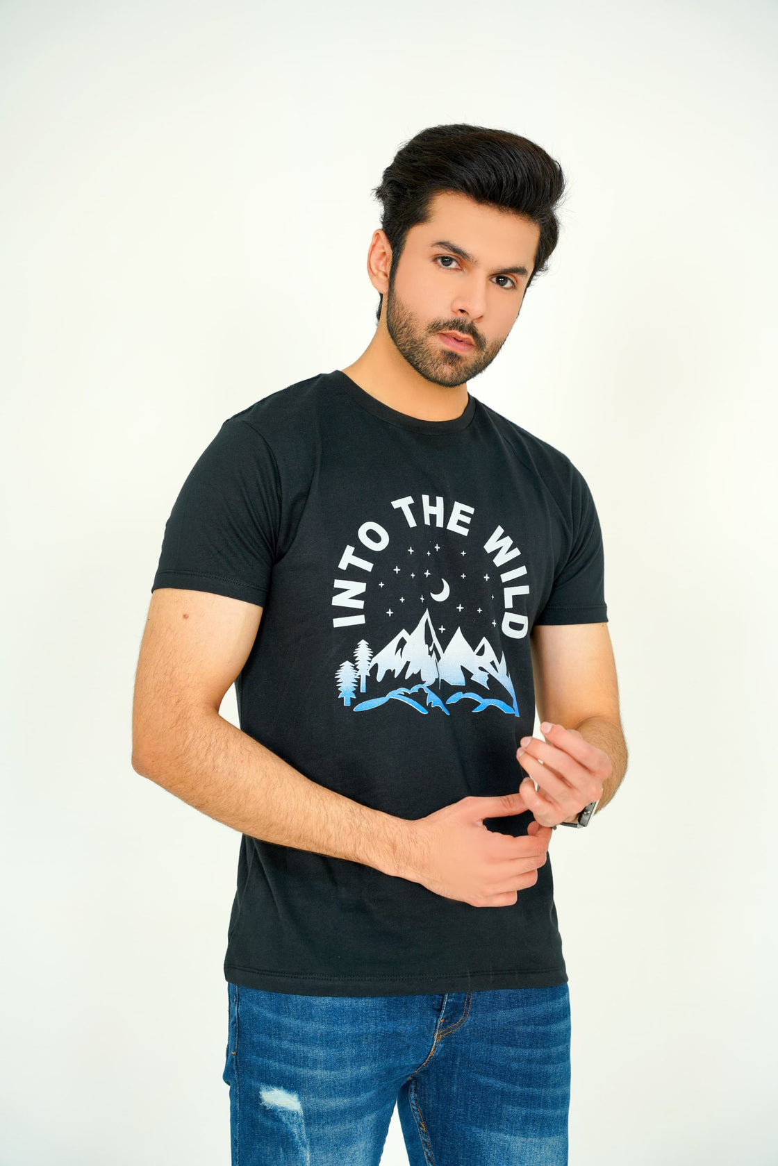 Cotton Wild Printed T-Shirt for Men