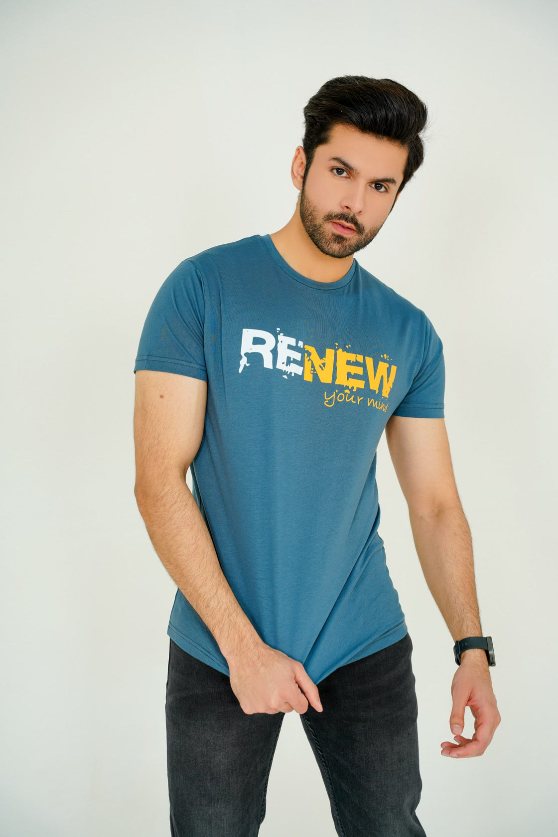 Turquoise Revival Printed Tee